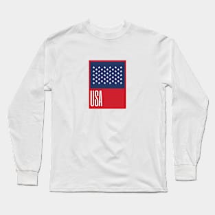 USA Country Flg Long Sleeve T-Shirt